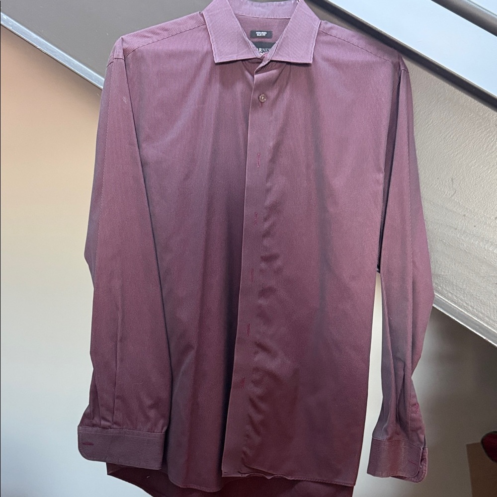 Kenneth Cole Men's Maroon Dress Shirt